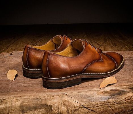 لباس عروسی مردانه ضد آب کفش بند بالا پاشنه هموار خطی در کفش