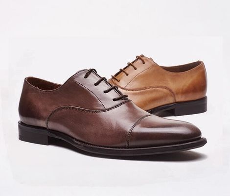 کسب و کار / عروسی لباس مردانه کفش گاو پوست واقعی دنده تا Brogues