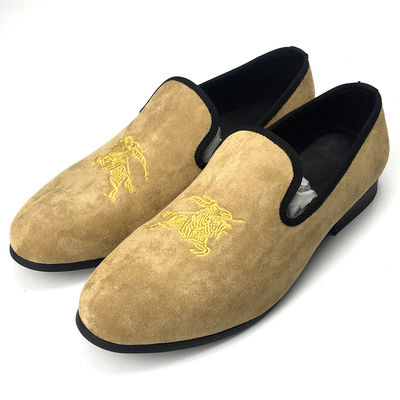 کفش های مخملی مردانه Tassel با کفش بیرونی لاستیکی